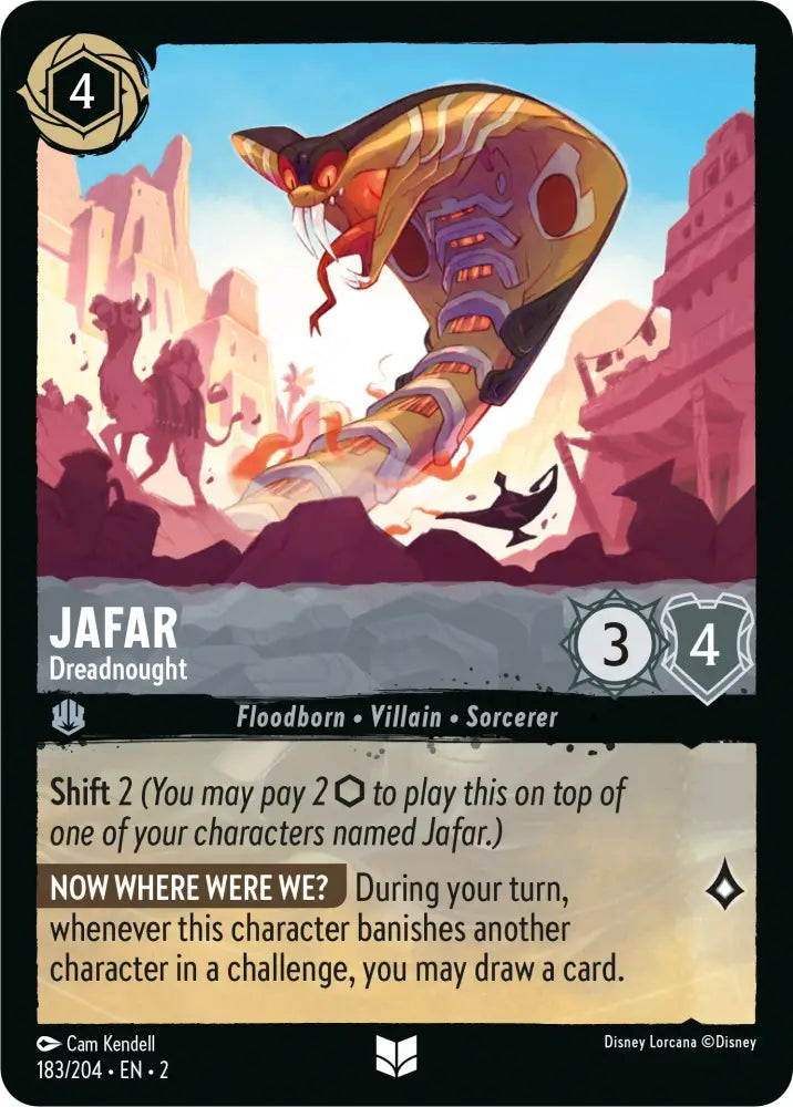 Jafar - Dreadnought (183/204) [Rise of the Floodborn] - Lorcana Single