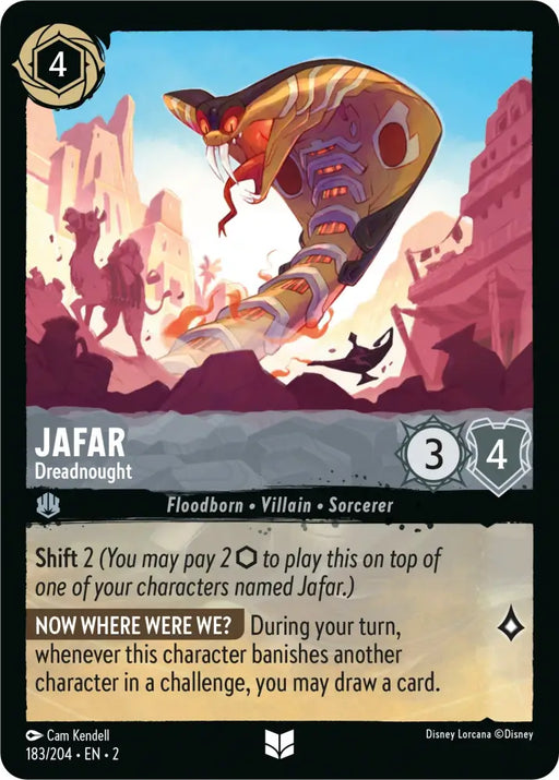 Jafar - Dreadnought (183/204) [Rise of the Floodborn] - Lorcana Single