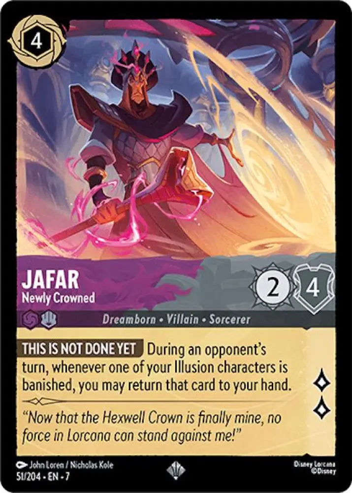 Jafar - Newly Crowned (51/204) [Archazia’s Island] - Lorcana Single