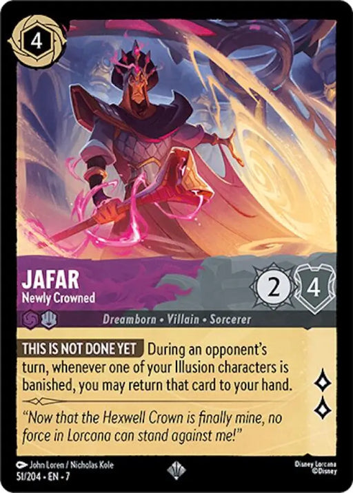 Jafar - Newly Crowned (51/204) [Archazia’s Island] - Lorcana Single