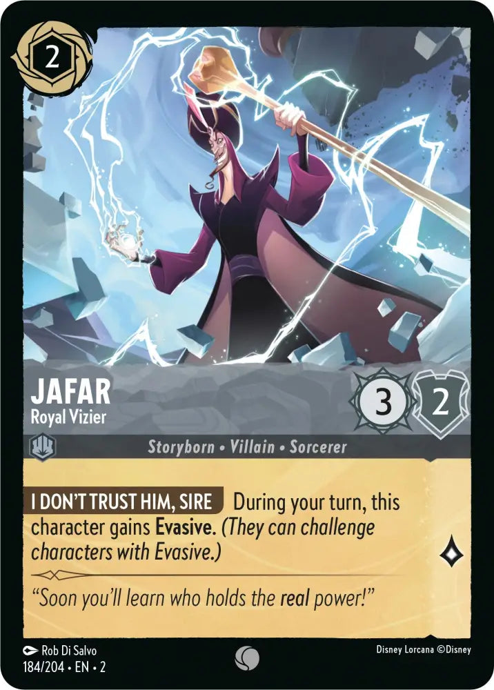 Jafar - Royal Vizier (184/204) [Rise of the Floodborn] - Lorcana Single