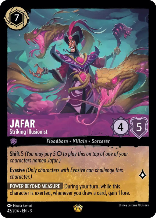 Jafar - Striking Illusionist (42/204) [Into the Inklands] - Lorcana Single