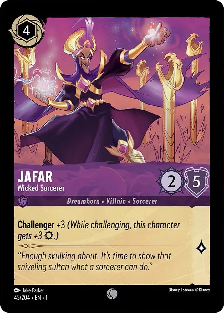 Jafar - Wicked Sorcerer (45/204) [The First Chapter] - Lorcana Single