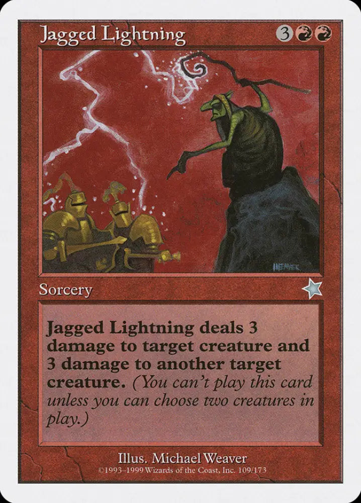 Jagged Lightning [Starter 1999] - MTG Single