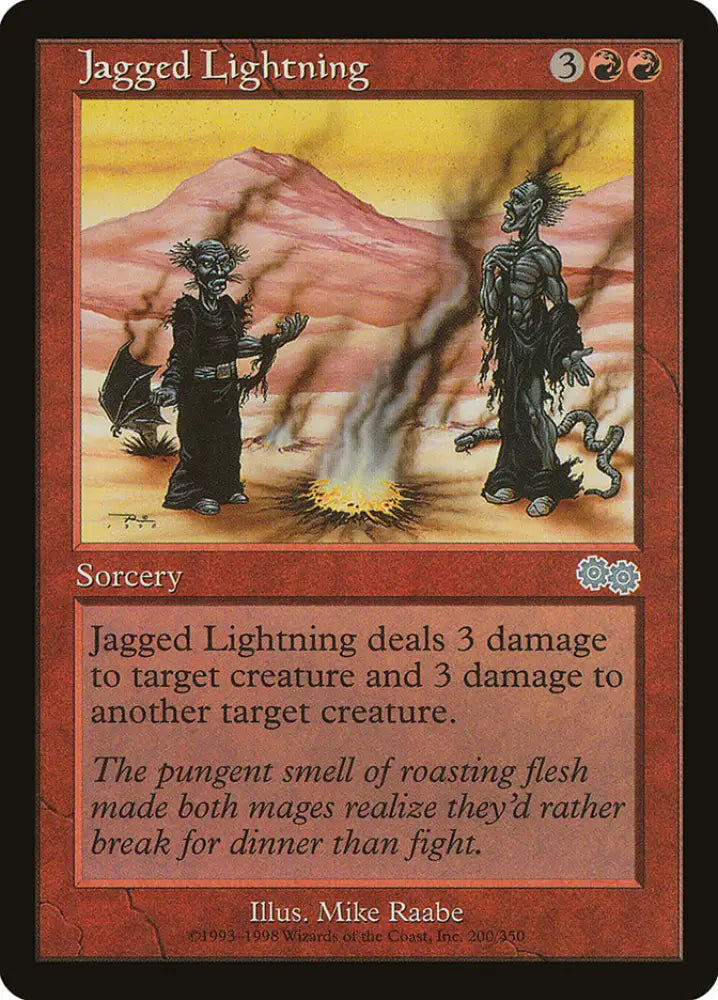 Jagged Lightning [Urza’s Saga] - MTG Single