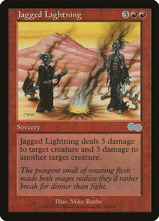 Jagged Lightning [Urza’s Saga] - MTG Single
