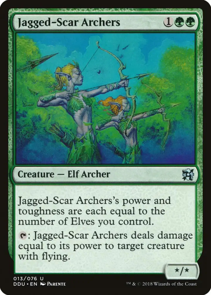 Jagged-Scar Archers [Duel Decks: Elves vs. Inventors] - MTG Single