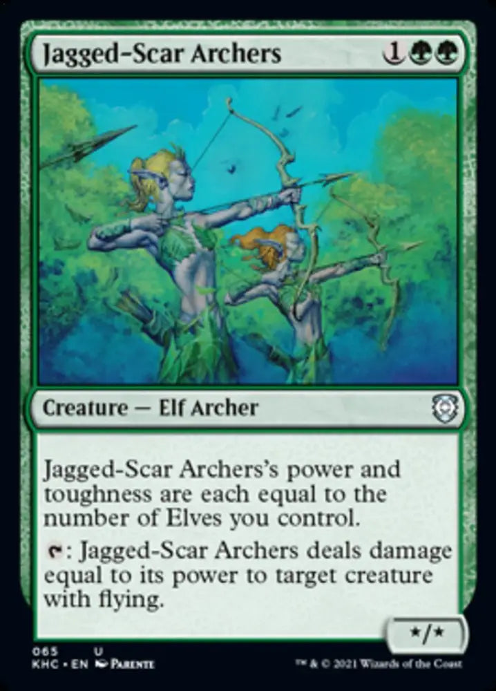 Jagged-Scar Archers [Kaldheim Commander] - MTG Single
