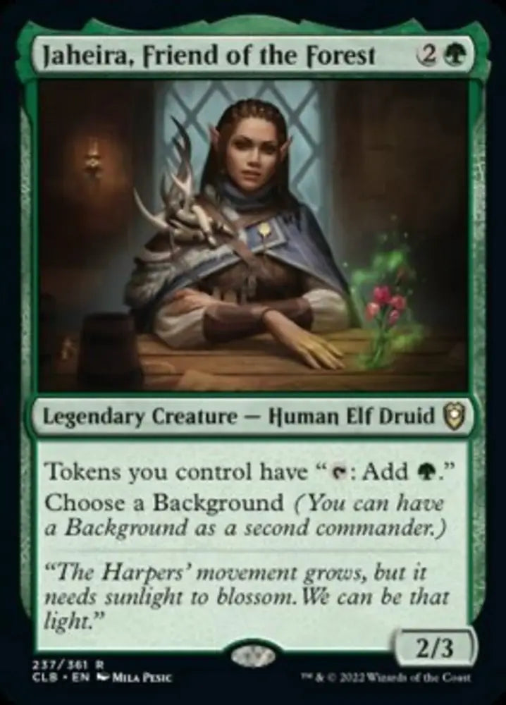 Jaheira Friend of the Forest [Commander Legends: Battle for Baldur’s Gate] - MTG Single