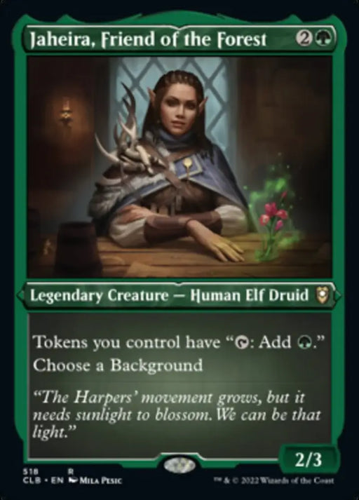 Jaheira Friend of the Forest (Foil Etched) [Commander Legends: Battle for Baldur’s Gate] - MTG Single