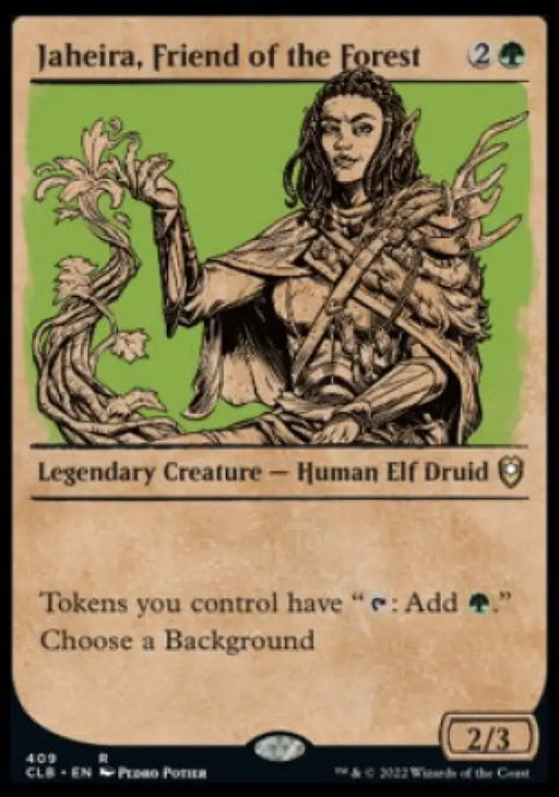 Jaheira Friend of the Forest (Showcase) [Commander Legends: Battle for Baldur’s Gate] - MTG Single