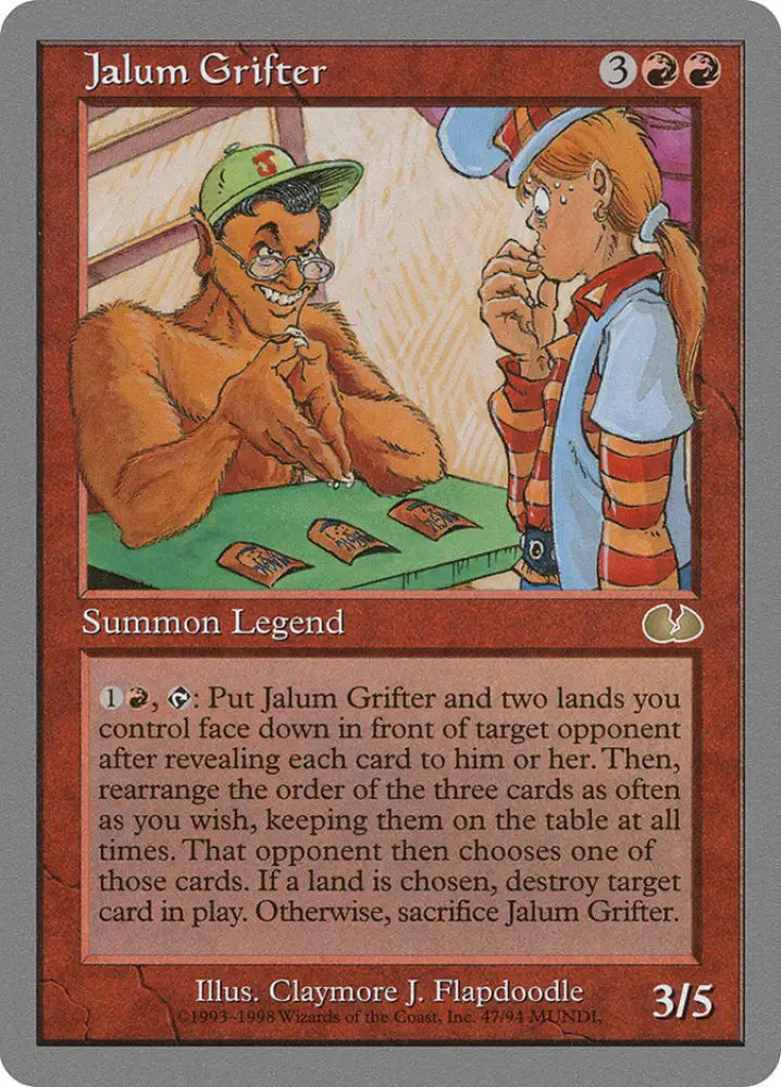 Jalum Grifter [Unglued] - MTG Single