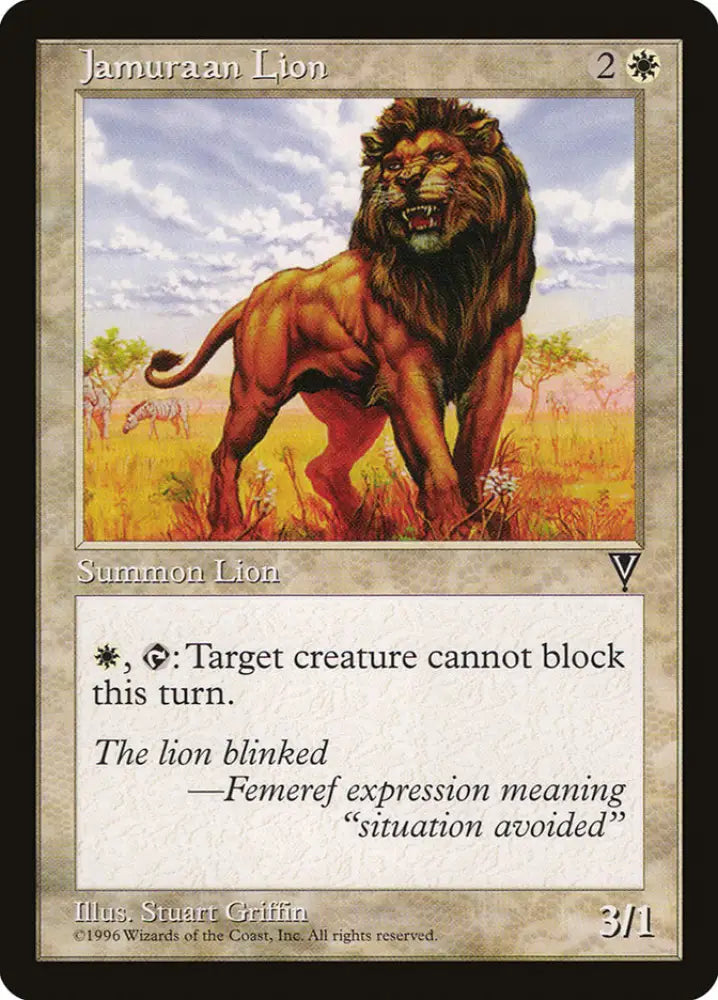 Jamuraan Lion [Visions] - MTG Single