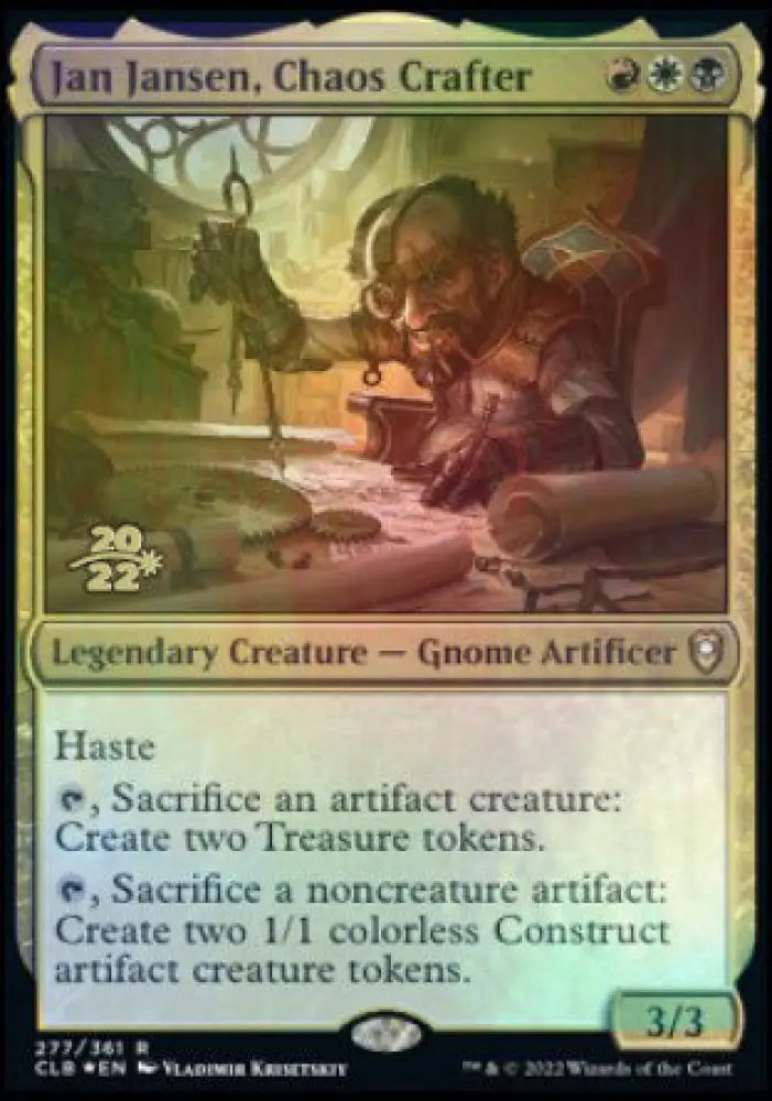 Jan Jansen Chaos Crafter [Commander Legends: Battle for Baldur’s Gate Prerelease Promos] - MTG Single