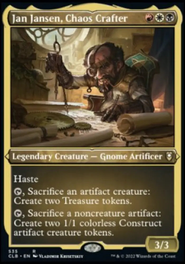 Jan Jansen Chaos Crafter (Foil Etched) [Commander Legends: Battle for Baldur’s Gate] - MTG Single
