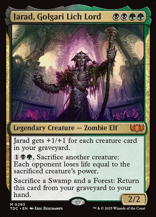 Jarad, Golgari Lich Lord (293) [Tarkir: Dragonstorm Commander]