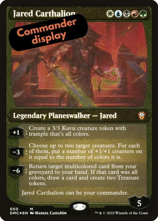 Jared Carthalion (Showcase Display Commander) [Dominaria United Commander] - MTG Single