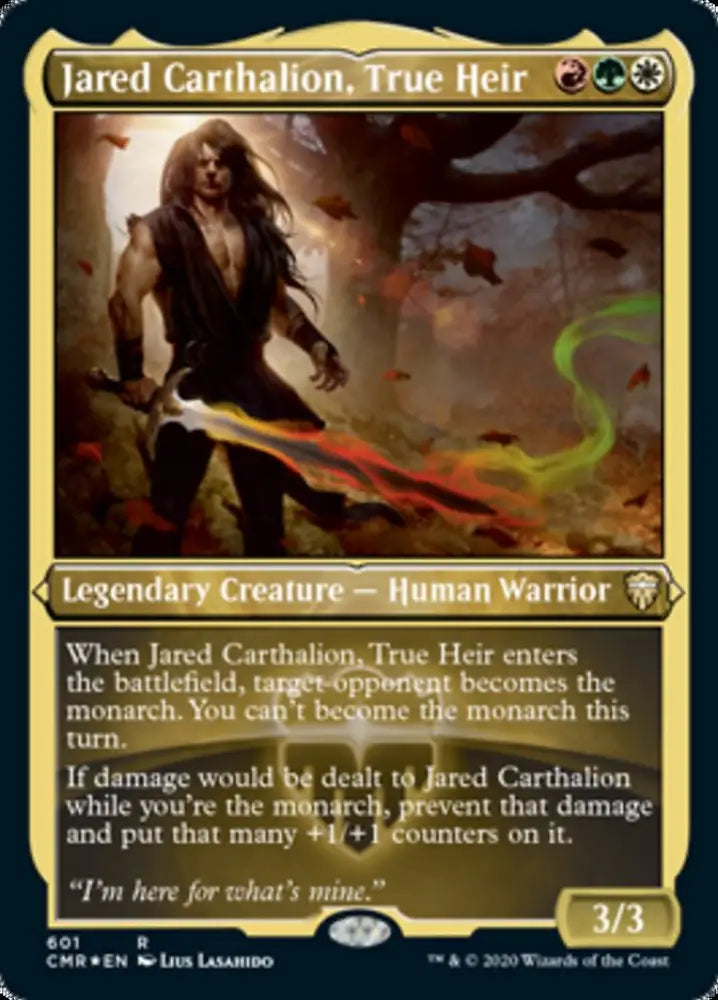 Jared Carthalion True Heir (Etched) [Commander Legends] - MTG Single