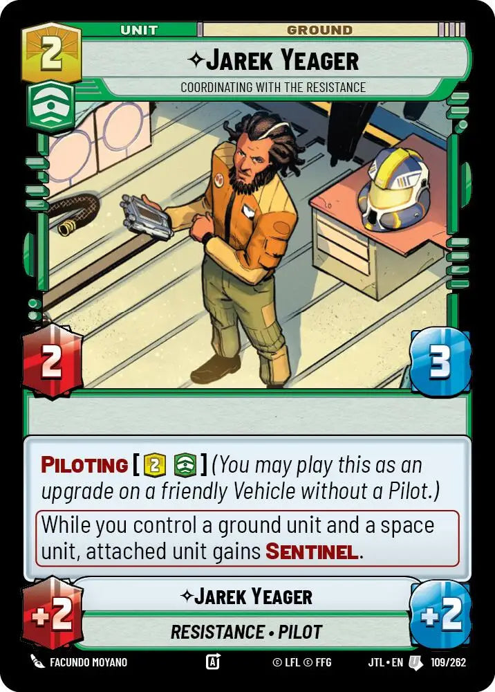 Jarek Yeager - Coordinating With The Resistance (109/262) [Jump to Lightspeed] - Star Wars: Unlimited Single