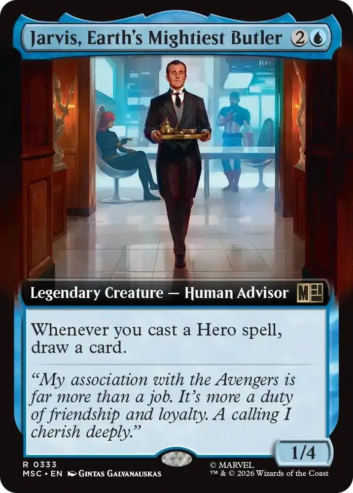 Jarvis, Earth's Mightiest Butler (Extended Art) (333) [Marvel Super Heroes Commander]
