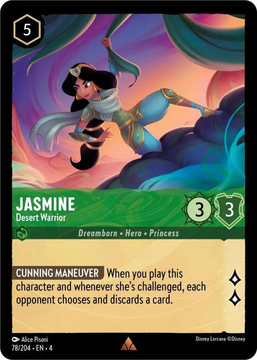 Jasmine - Desert Warrior (78/204) [Ursula’s Return] - Lorcana Single