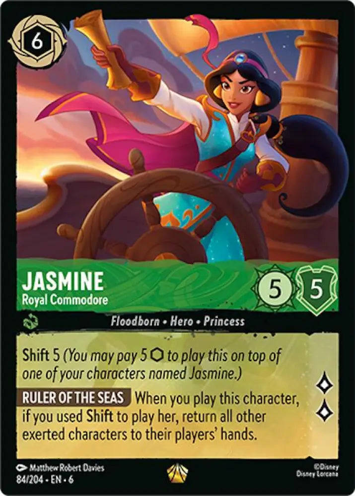 Jasmine - Royal Commodore (84/204) [Azurite Sea] - Lorcana Single