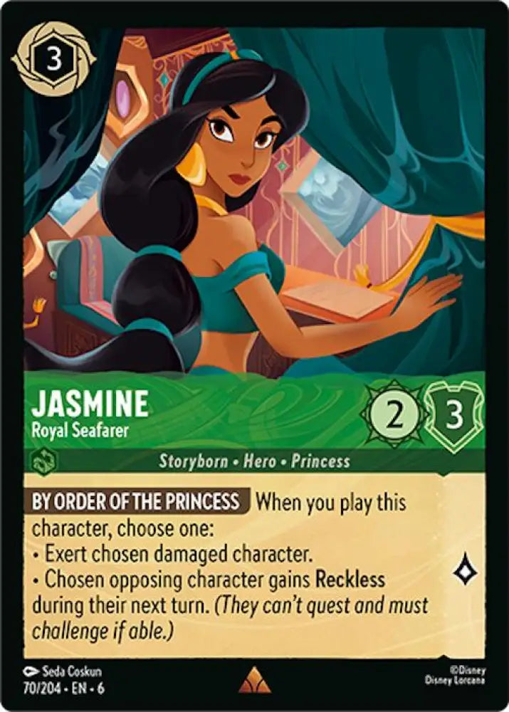 Jasmine - Royal Seafarer (70/204) [Azurite Sea] - Lorcana Single