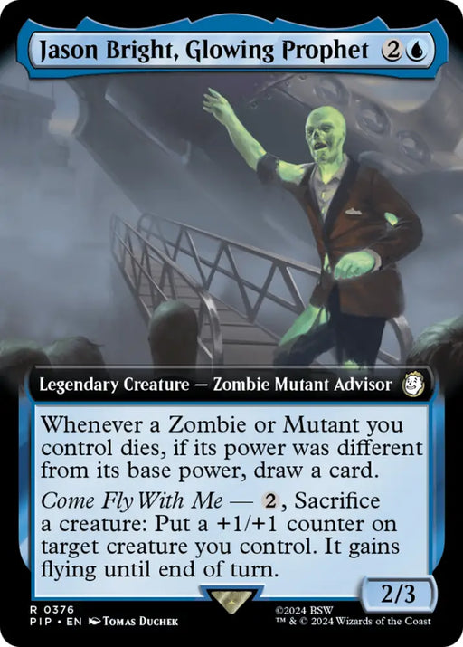 Jason Bright Glowing Prophet (Extended Art) [Fallout] - MTG Single