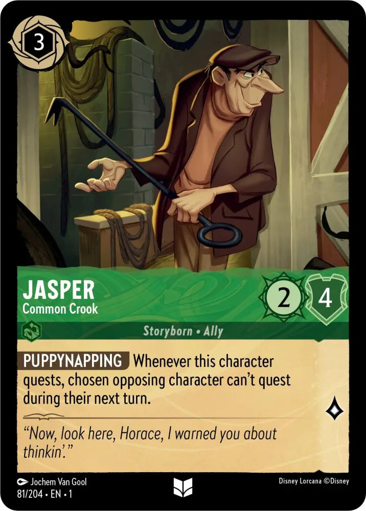Jasper - Common Crook (81/204) [The First Chapter] - Lorcana Single