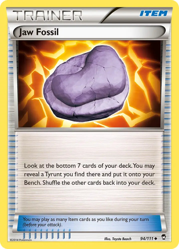 Jaw Fossil (94/111) [XY: Furious Fists] - Pokemon Single