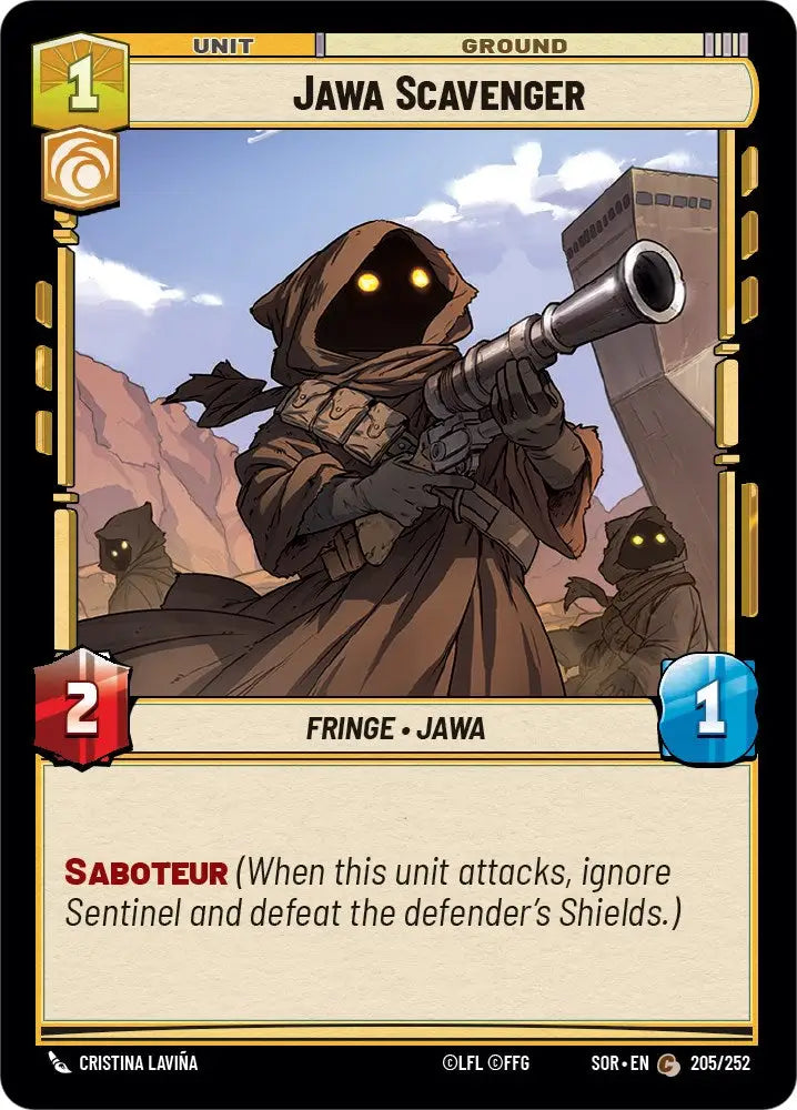 Jawa Scavenger (205/252) [Spark of Rebellion] - Star Wars: Unlimited Single