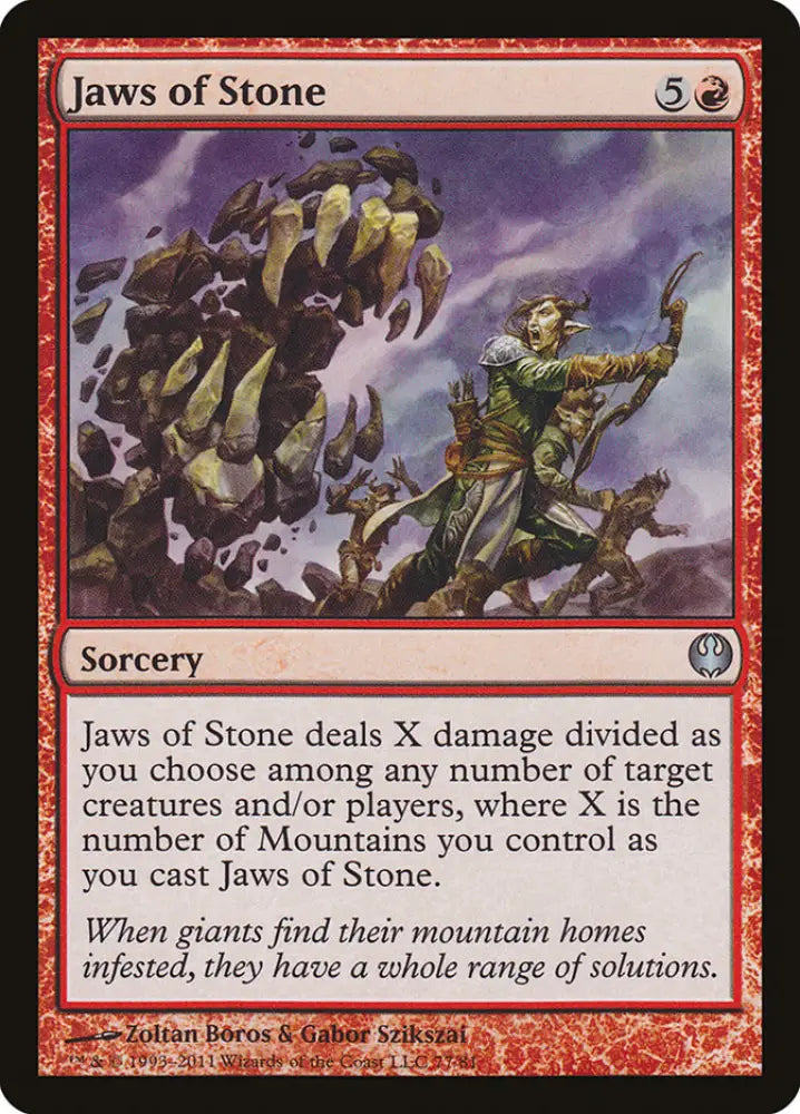 Jaws of Stone [Duel Decks: Knights vs. Dragons] - MTG Single