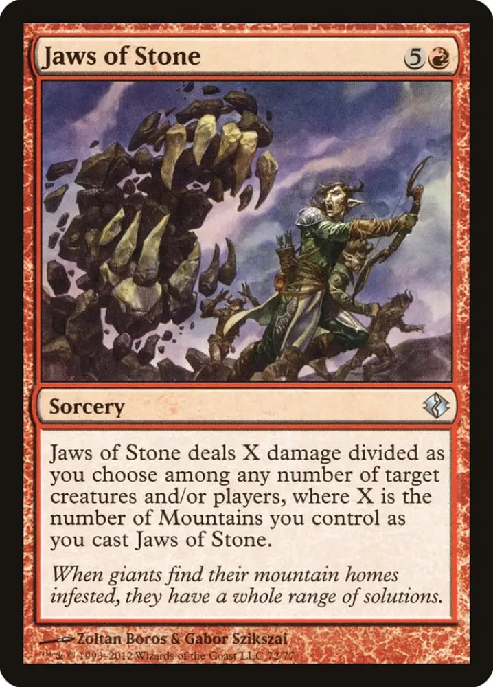Jaws of Stone [Duel Decks: Venser vs. Koth] - MTG Single