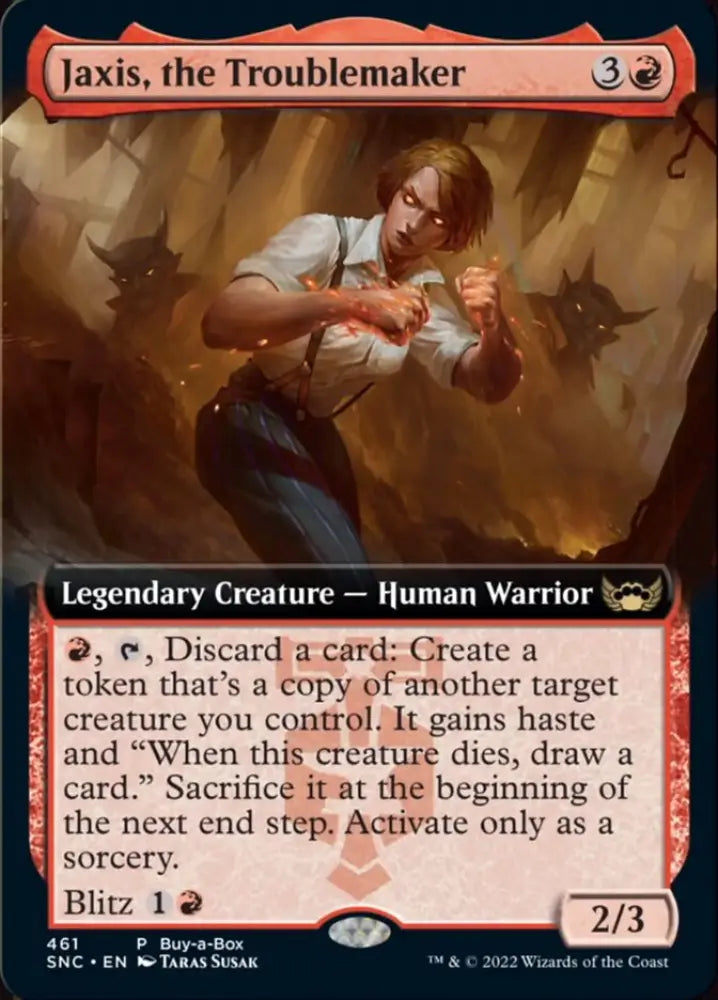 Jaxis the Troublemaker (Buy-A-Box) [Streets of New Capenna] - MTG Single