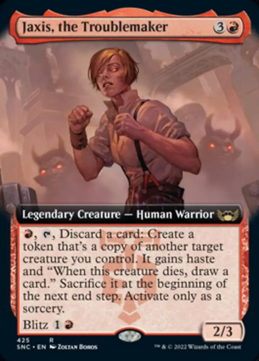 Jaxis the Troublemaker (Extended Art) [Streets of New Capenna] - MTG Single