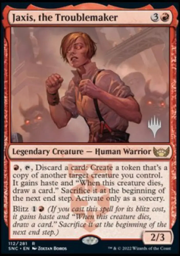 Jaxis the Troublemaker (Promo Pack) [Streets of New Capenna Promos] - MTG Single