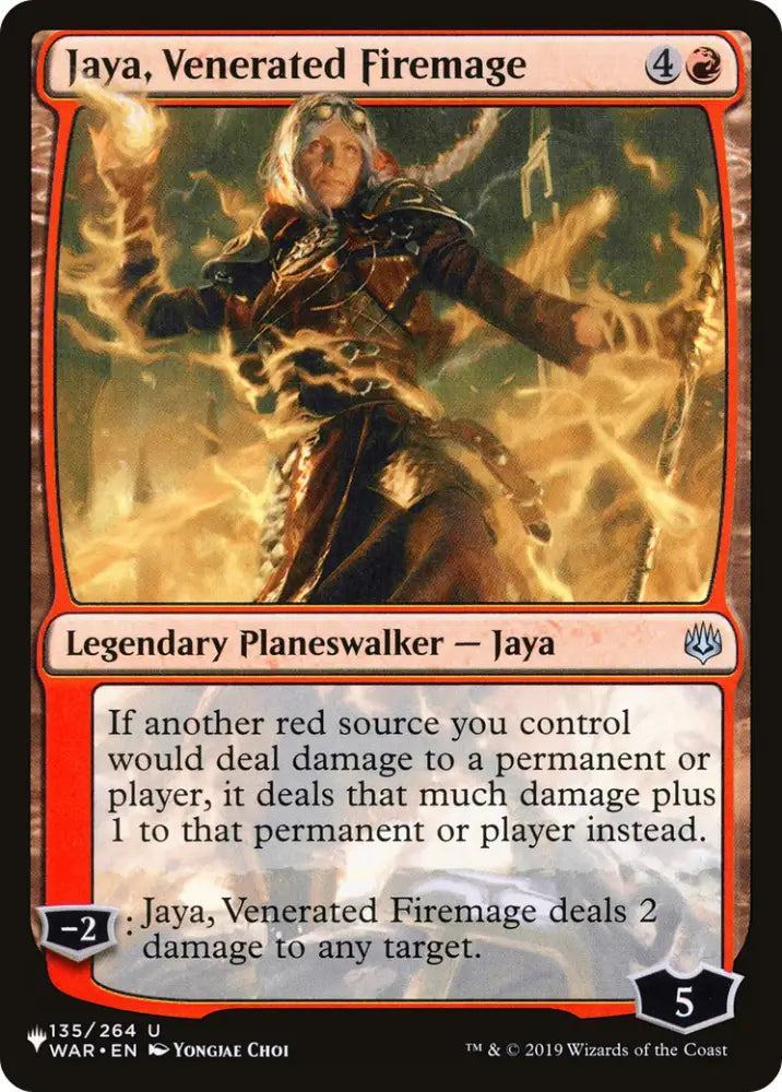 Jaya Venerated Firemage [The List] - MTG Single