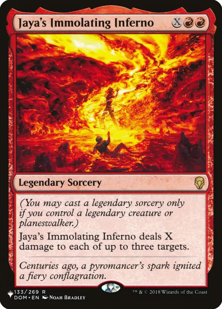 Jaya’s Immolating Inferno [The List] - MTG Single