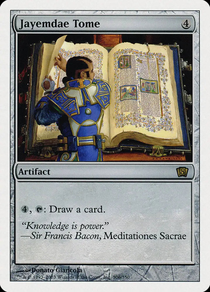 Jayemdae Tome (306) [Eighth Edition] - MTG Single