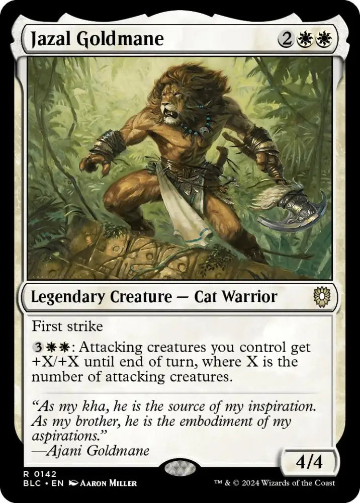 Jazal Goldmane [Bloomburrow Commander] - MTG Single