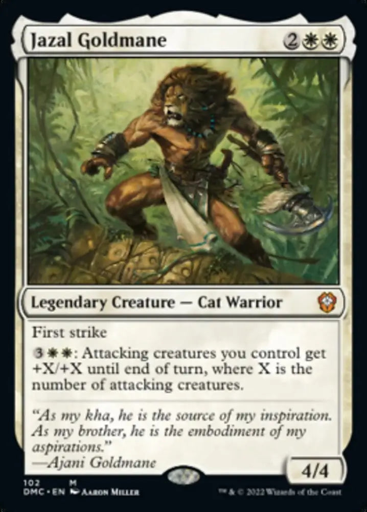 Jazal Goldmane [Dominaria United Commander] - MTG Single