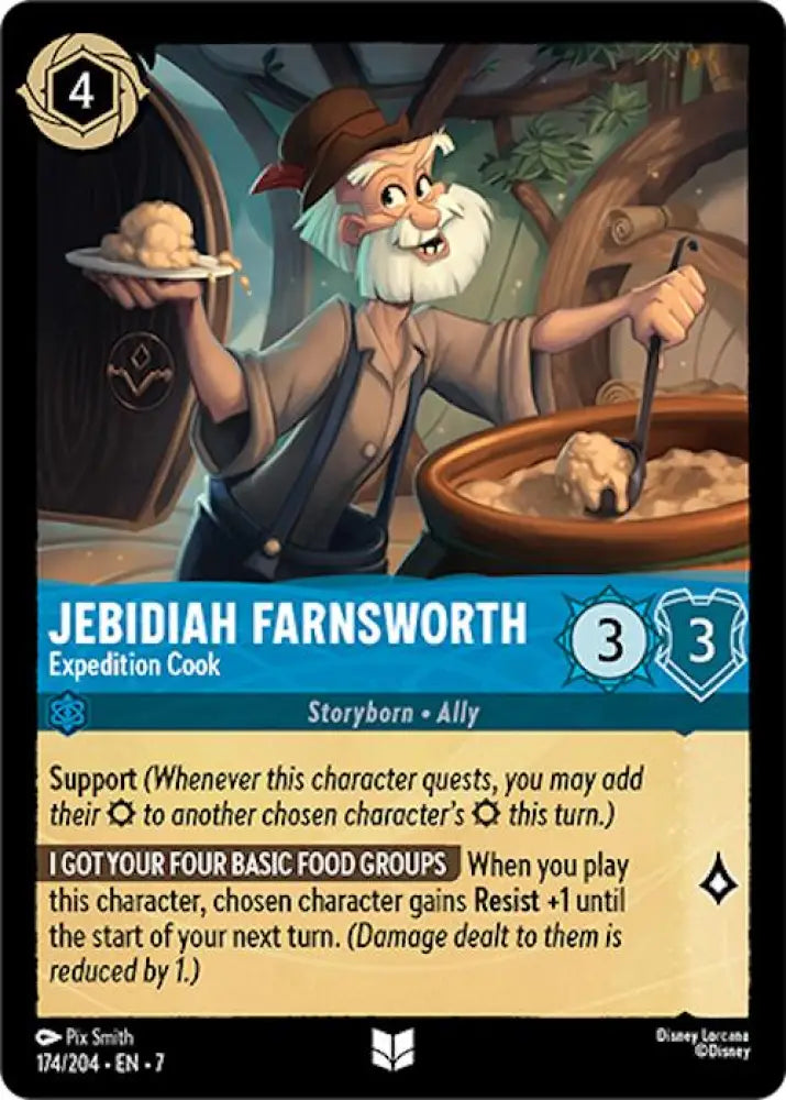 Jebidiah Farnsworth - Expedition Cook (174/204) [Archazia’s Island] - Lorcana Single