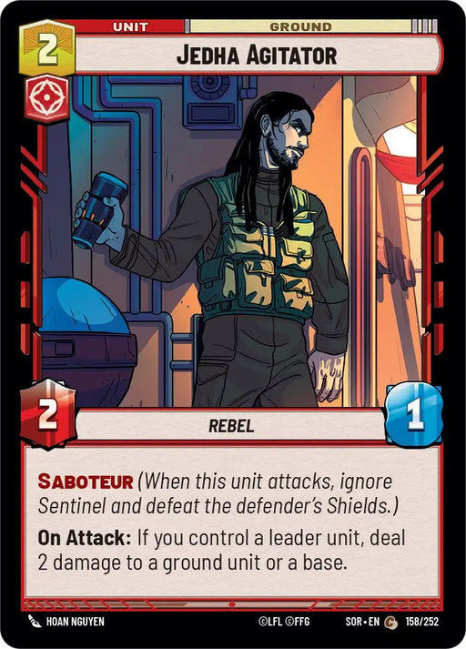 Jedha Agitator (158/252) [Spark of Rebellion] - Star Wars: Unlimited Single