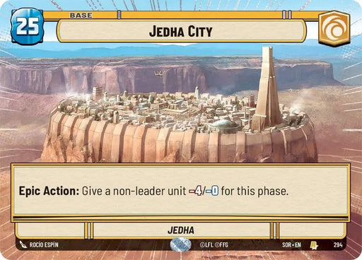 Jedha City (Hyperspace) (294) [Spark of Rebellion] - Star Wars: Unlimited Single
