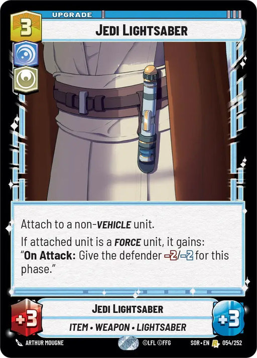 Jedi Lightsaber (054/252) [Spark of Rebellion] - Star Wars: Unlimited Single