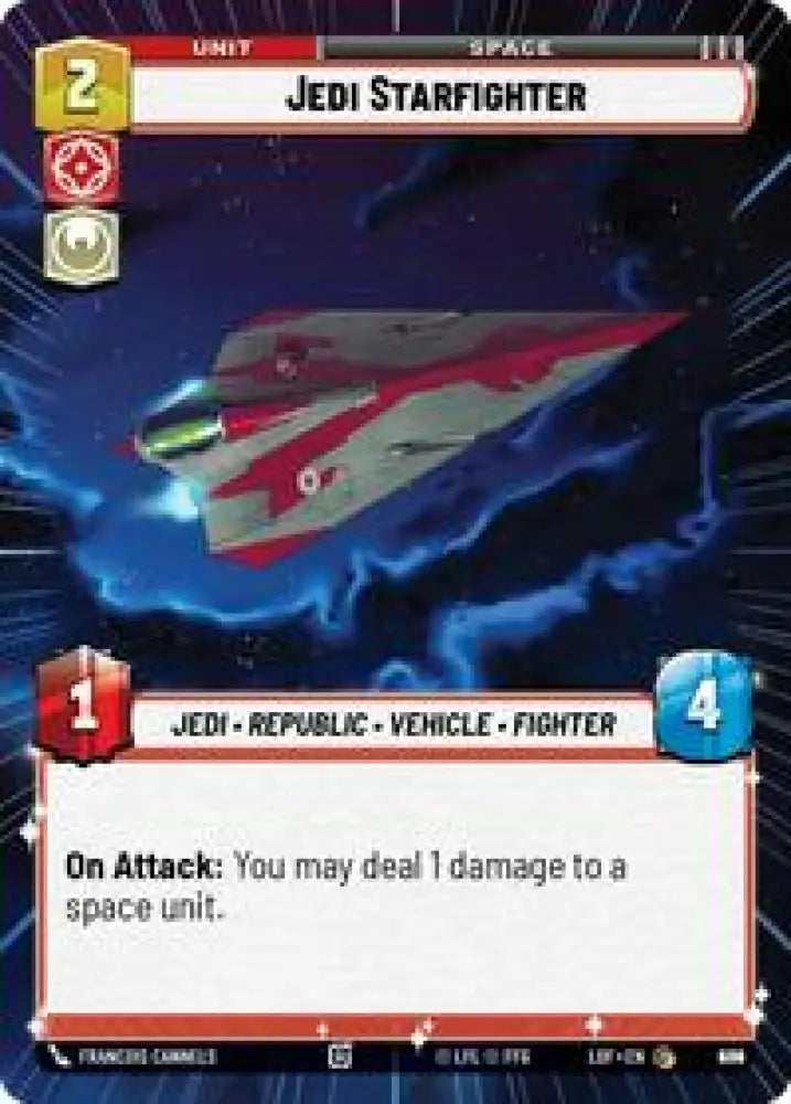 Jedi Starfighter (Hyperspace Foil) (884) [Legends of the Force]