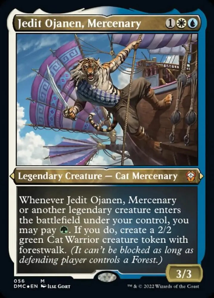 Jedit Ojanen Mercenary (Foil Etched) [Dominaria United Commander] - MTG Single