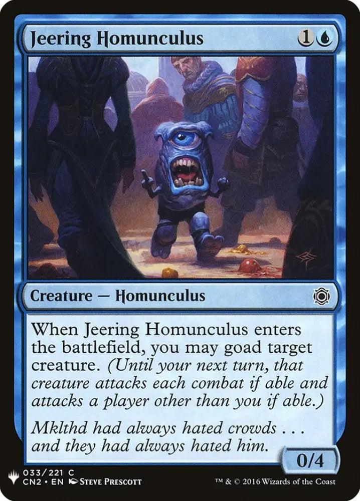 Jeering Homunculus [Mystery Booster] - MTG Single