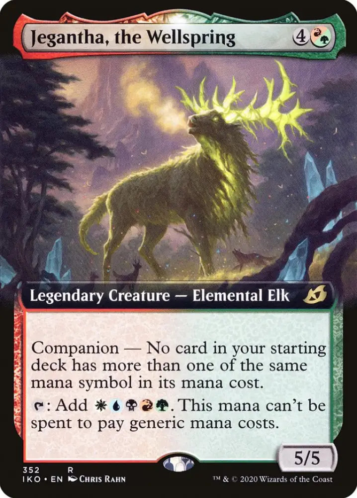 Jegantha the Wellspring (Extended Art) [Ikoria: Lair of Behemoths] - MTG Single
