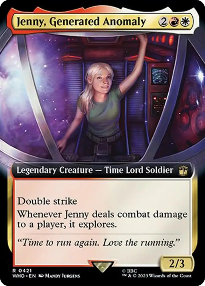 Jenny Generated Anomaly (Extended Art) [Doctor Who] - MTG Single